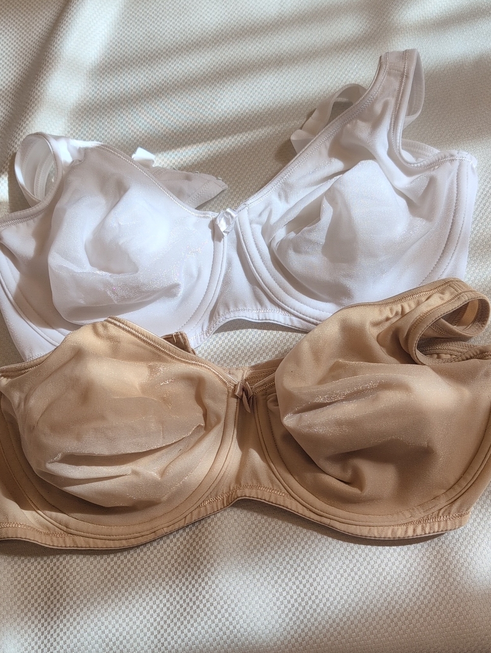 Classique Mastectomy Underwire Bras - White & Nude